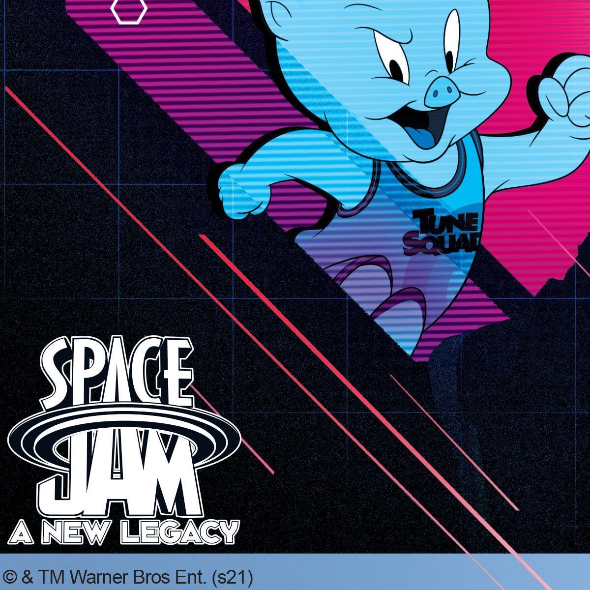 Kismet Decals Space Jam: A New Legacy LeBron & Squad Licensed Wall Sticker - Easy DIY Looney Tunes Home & Room Decor - Kismet Decals
