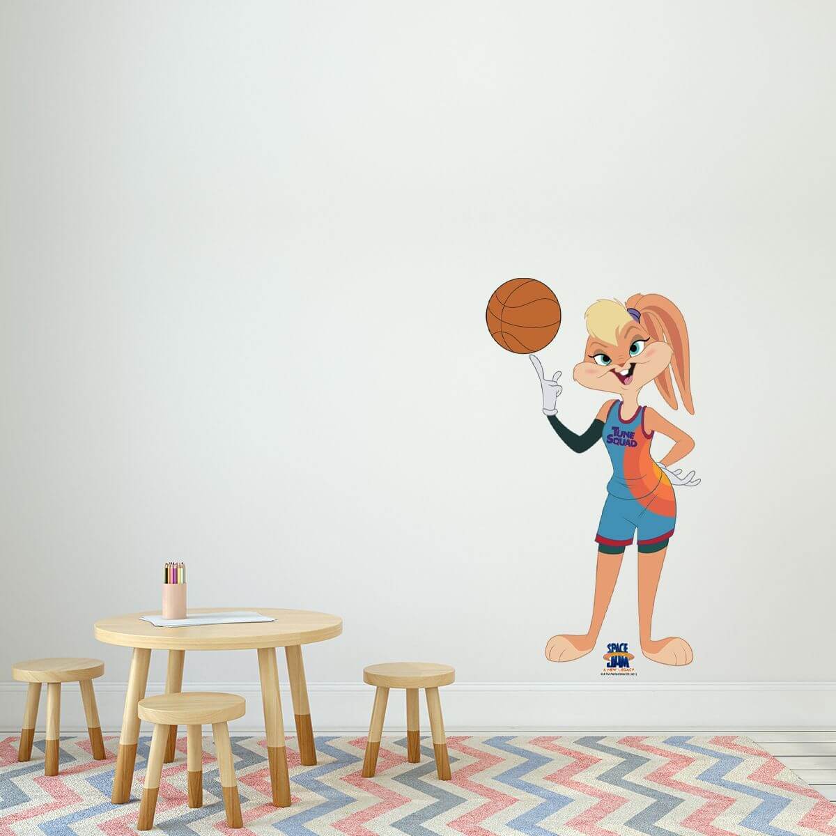 Kismet Decals Space Jam: A New Legacy Lola Bunny Skills Licensed Wall Sticker - Easy DIY Looney Tunes Home & Room Decor - Kismet Decals