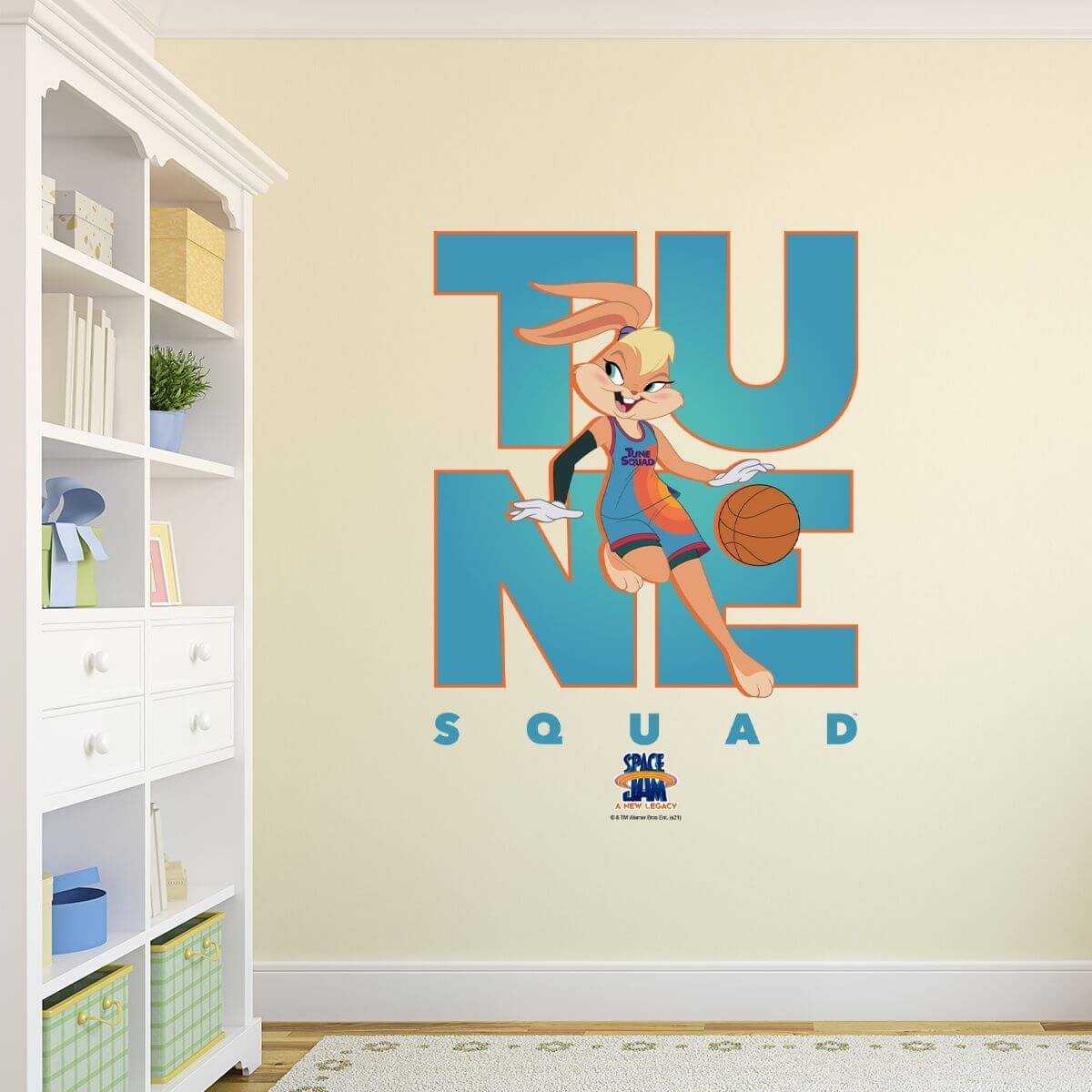Kismet Decals Space Jam: A New Legacy Lola Bunny Star Licensed Wall Sticker - Easy DIY Looney Tunes Home & Room Decor - Kismet Decals