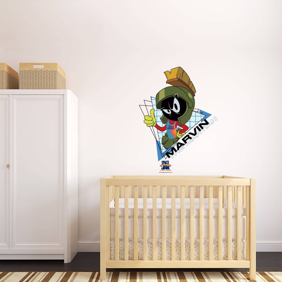 Kismet Decals Space Jam: A New Legacy Marvin the Martian Licensed Wall Sticker - Easy DIY Looney Tunes Home & Room Decor - Kismet Decals