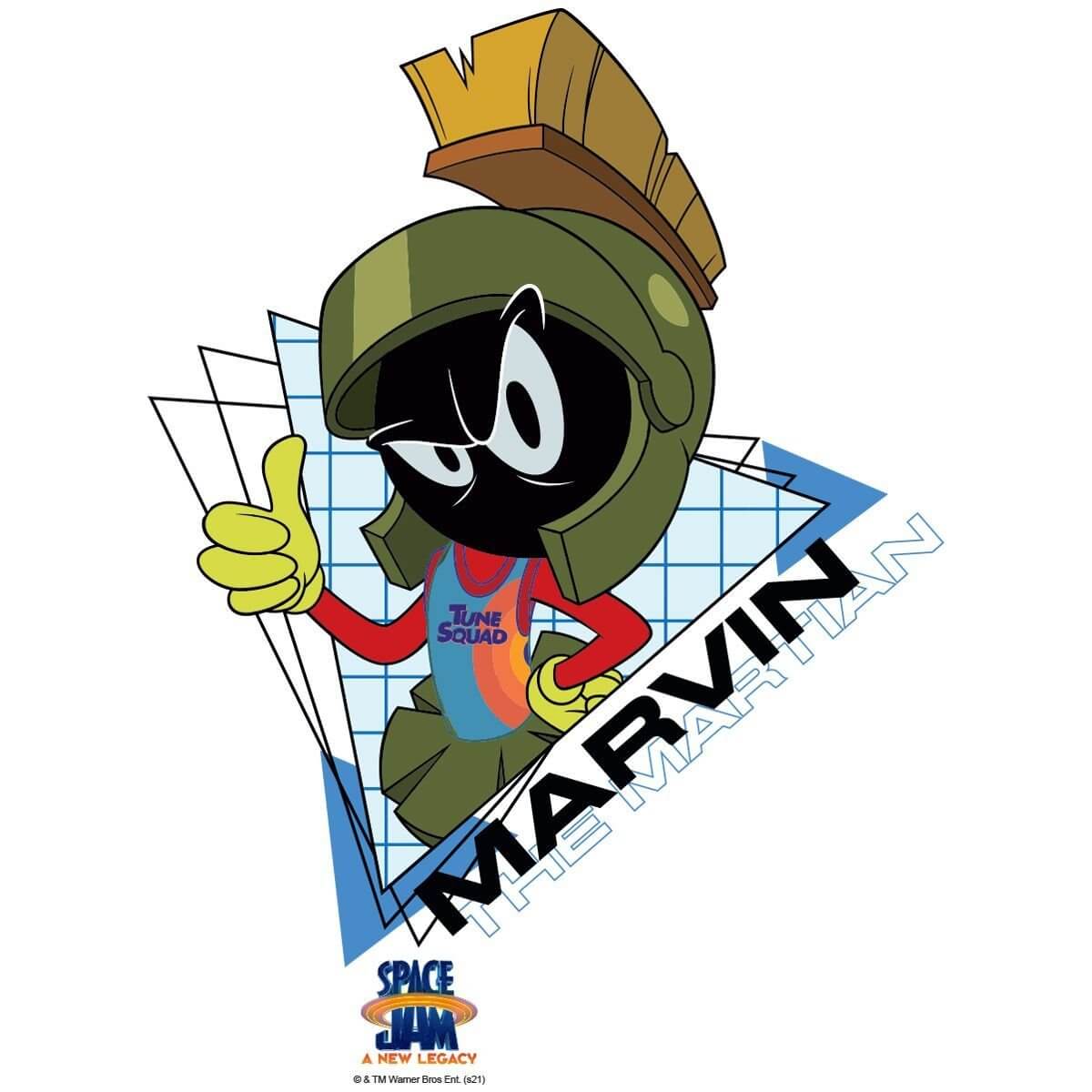 Kismet Decals Space Jam: A New Legacy Marvin the Martian Licensed Wall Sticker - Easy DIY Looney Tunes Home & Room Decor - Kismet Decals