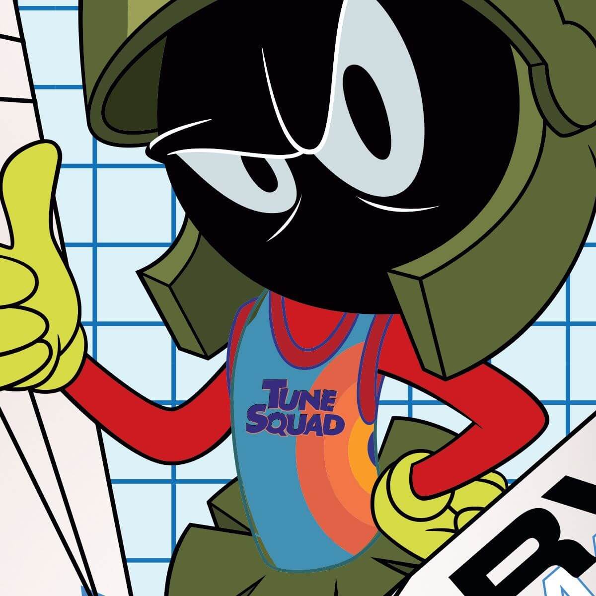 Kismet Decals Space Jam: A New Legacy Marvin the Martian Licensed Wall Sticker - Easy DIY Looney Tunes Home & Room Decor - Kismet Decals