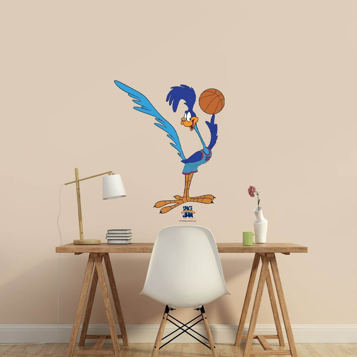 Kismet Decals Space Jam: A New Legacy Road Runner Licensed Wall Sticker - Easy DIY Looney Tunes Home & Room Decor - Kismet Decals