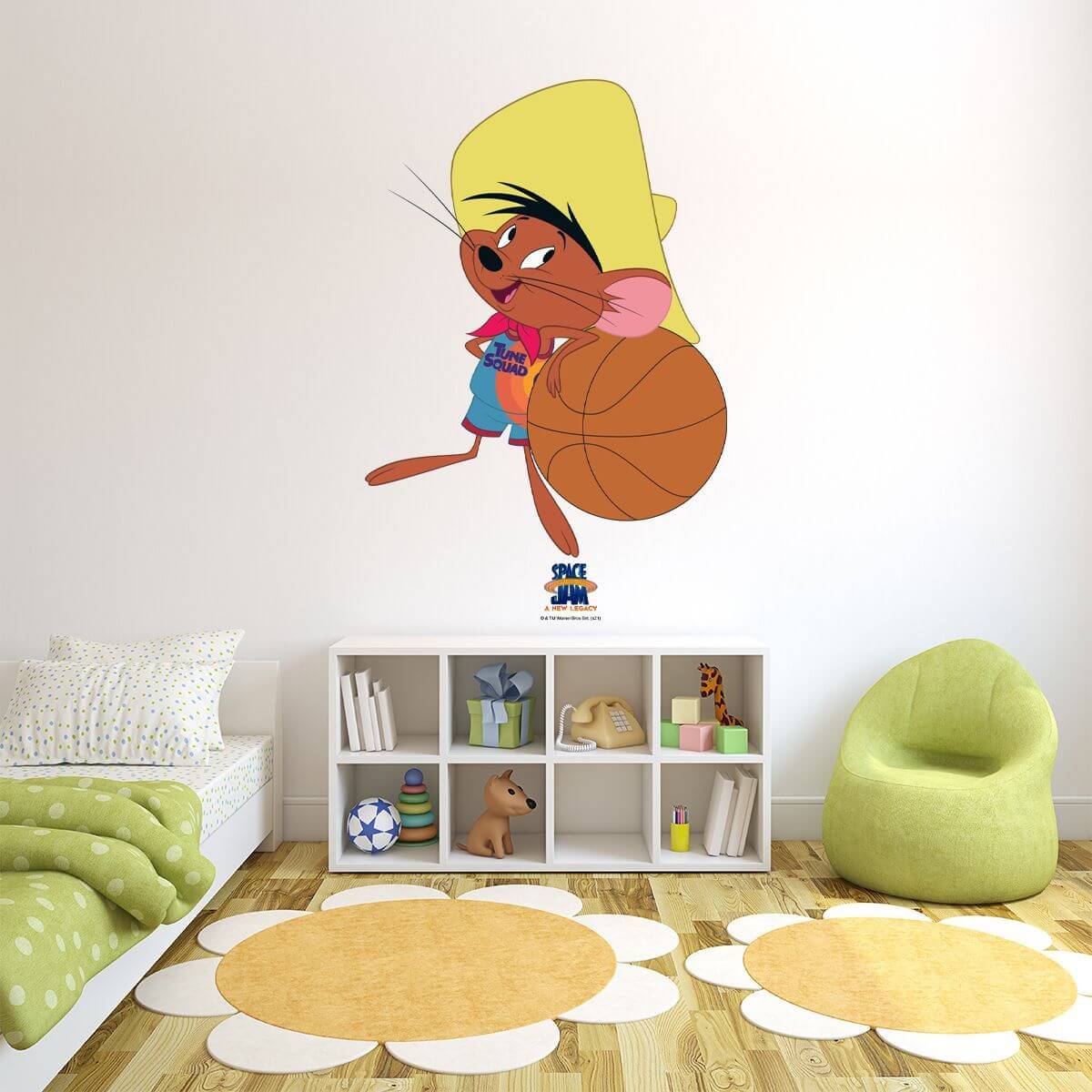 Kismet Decals Space Jam: A New Legacy Speedy Gonzales Licensed Wall Sticker - Easy DIY Looney Tunes Home & Room Decor - Kismet Decals