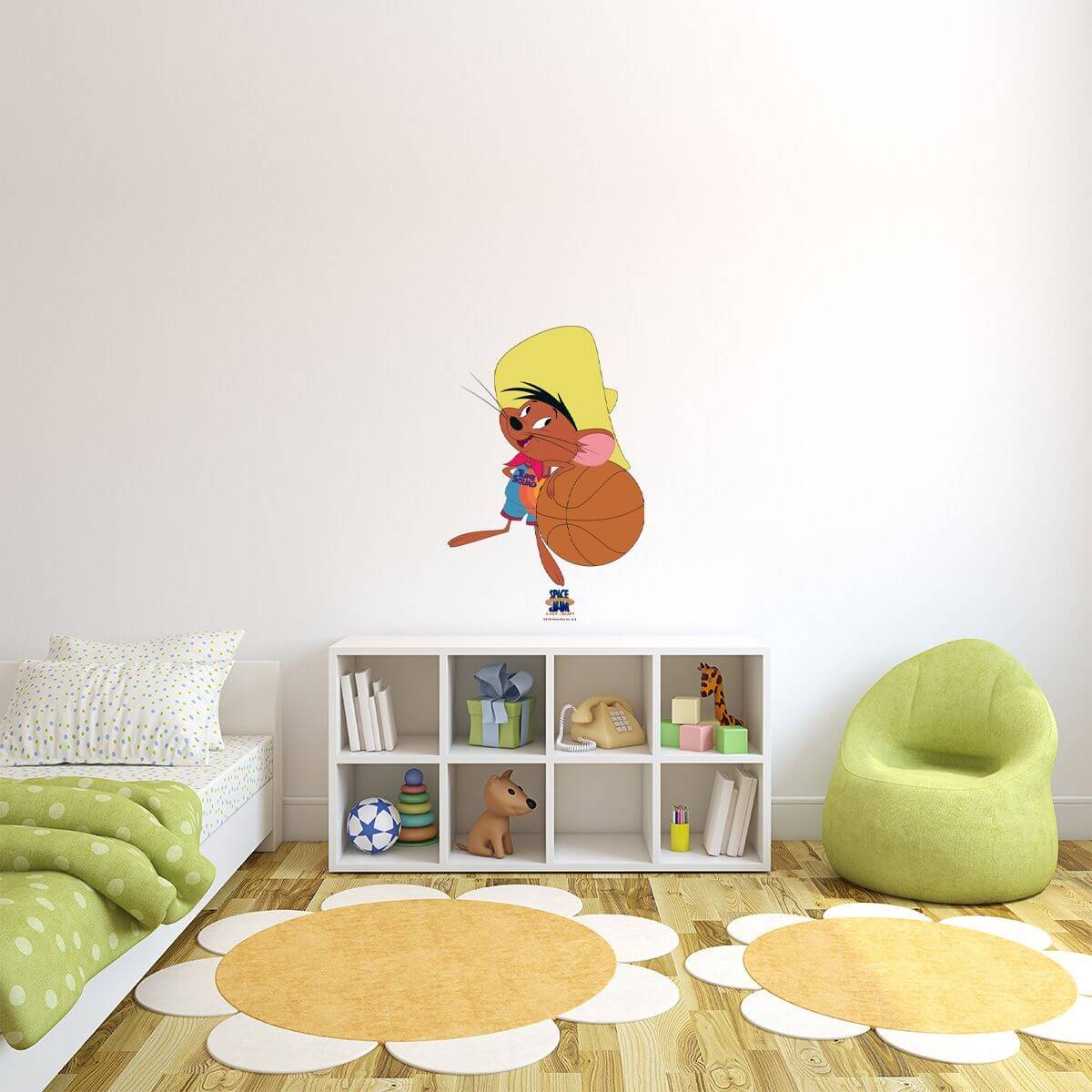 Kismet Decals Space Jam: A New Legacy Speedy Gonzales Licensed Wall Sticker - Easy DIY Looney Tunes Home & Room Decor - Kismet Decals