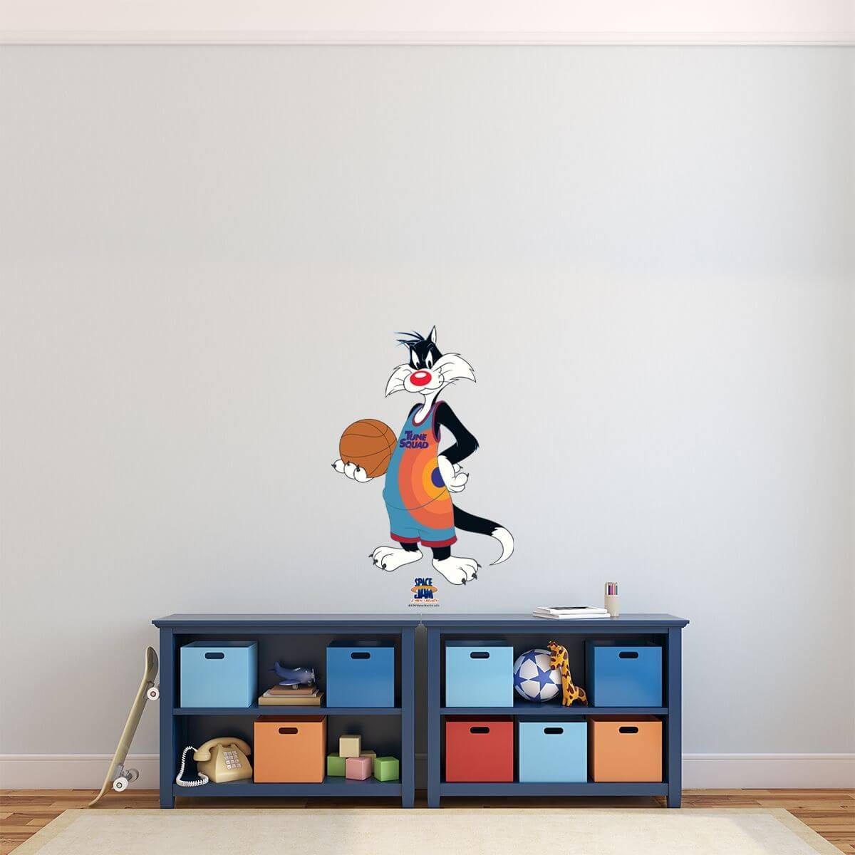 Kismet Decals Space Jam: A New Legacy Sylvester the Cat Licensed Wall Sticker - Easy DIY Looney Tunes Home & Room Decor - Kismet Decals