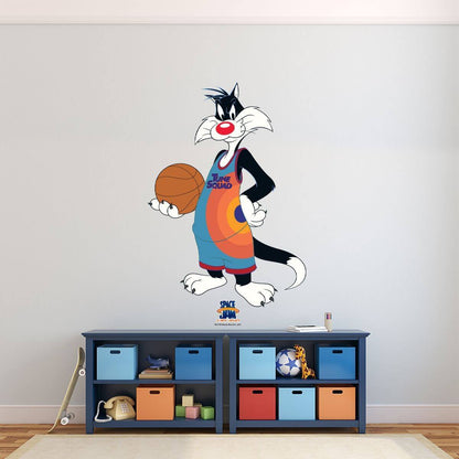 Kismet Decals Space Jam: A New Legacy Sylvester the Cat Licensed Wall Sticker - Easy DIY Looney Tunes Home & Room Decor - Kismet Decals