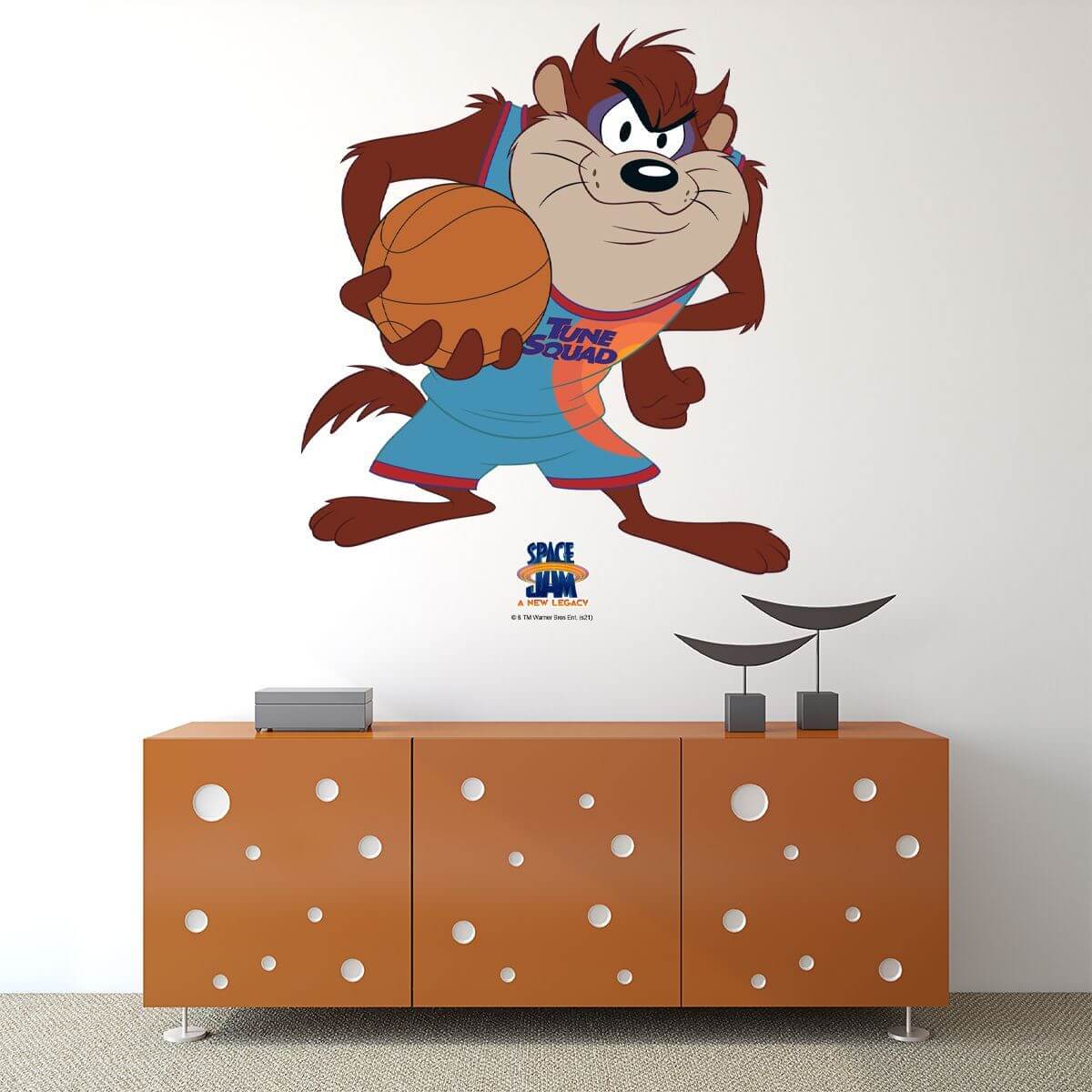 Kismet Decals Space Jam: A New Legacy Taz the Devil Licensed Wall Sticker - Easy DIY Looney Tunes Home & Room Decor - Kismet Decals