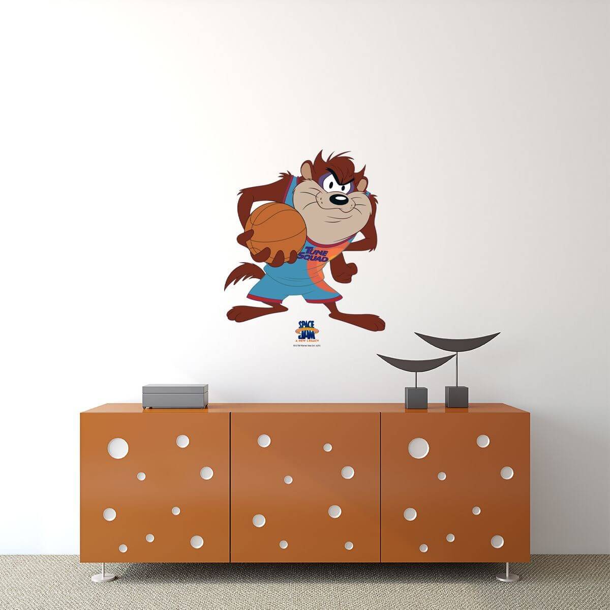 Kismet Decals Space Jam: A New Legacy Taz the Devil Licensed Wall Sticker - Easy DIY Looney Tunes Home & Room Decor - Kismet Decals