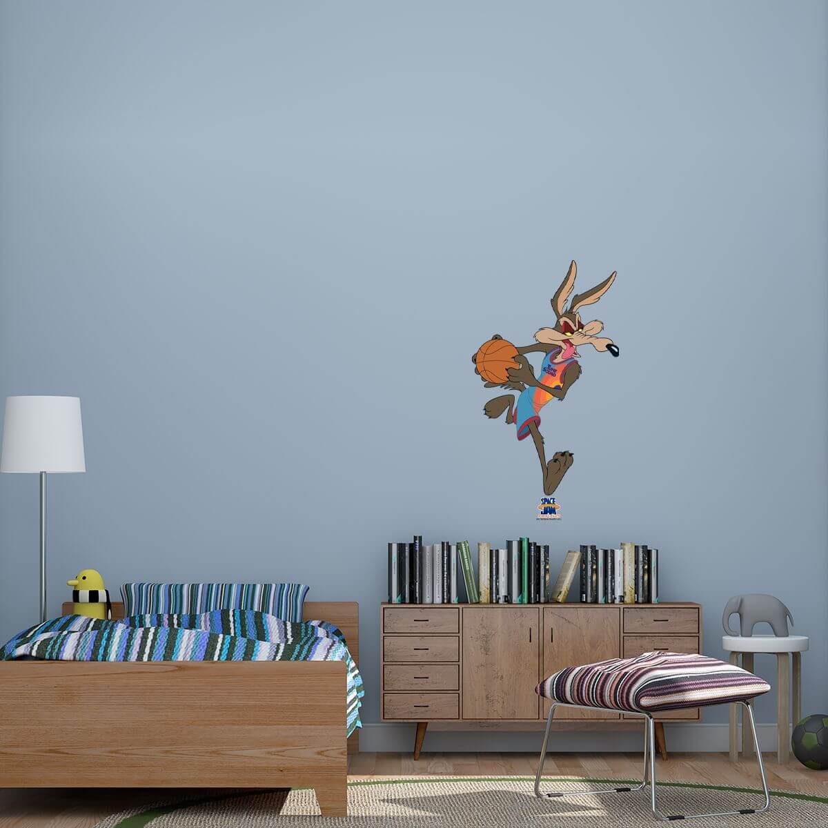 Kismet Decals Space Jam: A New Legacy Wile E. Coyote Licensed Wall Sticker - Easy DIY Looney Tunes Home & Room Decor - Kismet Decals