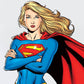 Kismet Decals Supergirl of Krytpon Licensed Wall Sticker - Easy DIY Justice League Home & Room Decor Wall Art - Kismet Decals