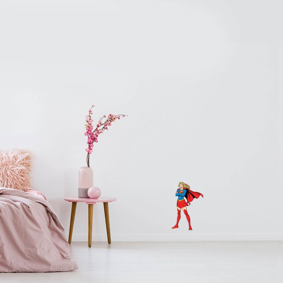 Kismet Decals Supergirl of Krytpon Licensed Wall Sticker - Easy DIY Justice League Home & Room Decor Wall Art - Kismet Decals