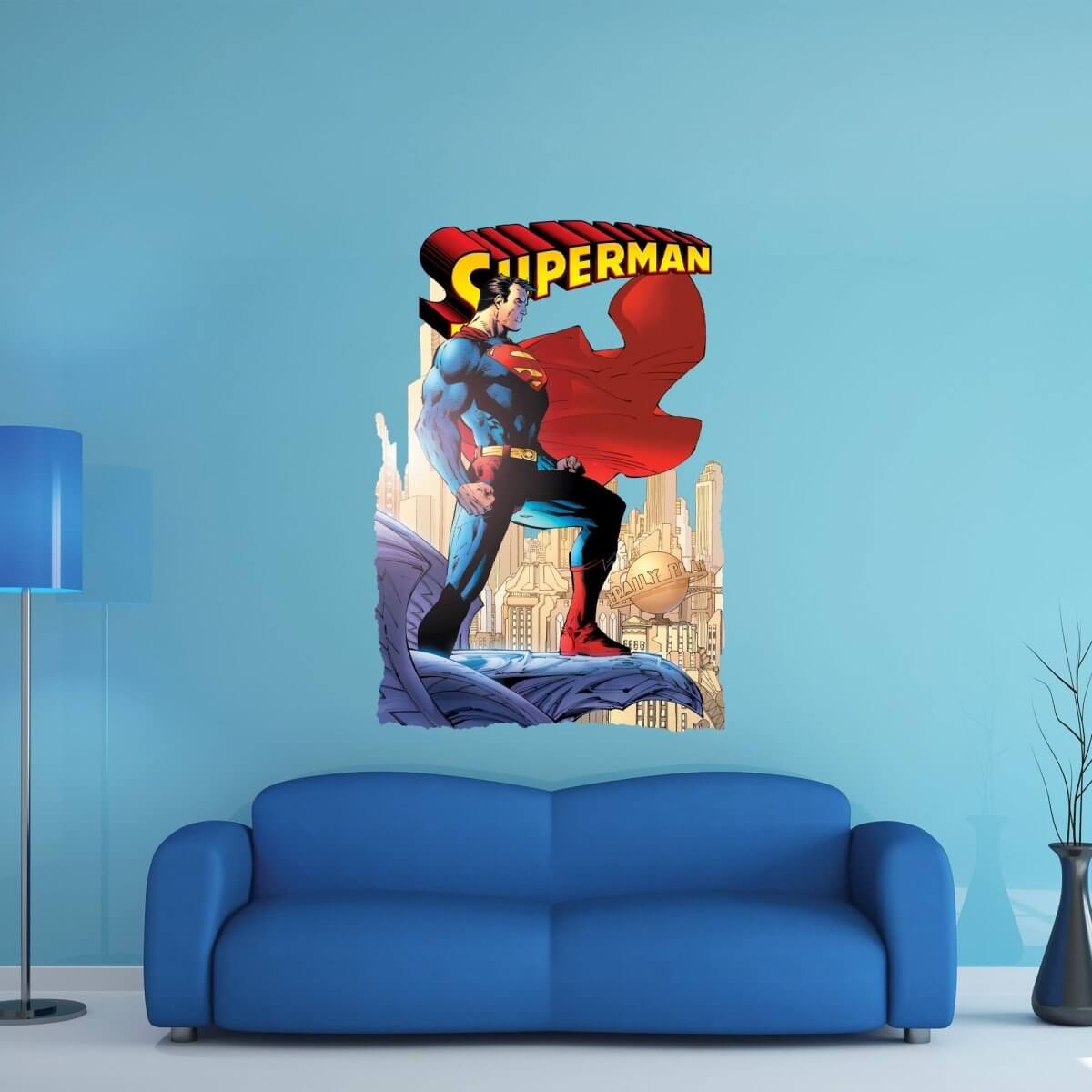 Kismet Decals Superman #204 Comic Cover Series Licensed Wall Sticker - Easy DIY Home & Room Decor Wall Art - Kismet Decals
