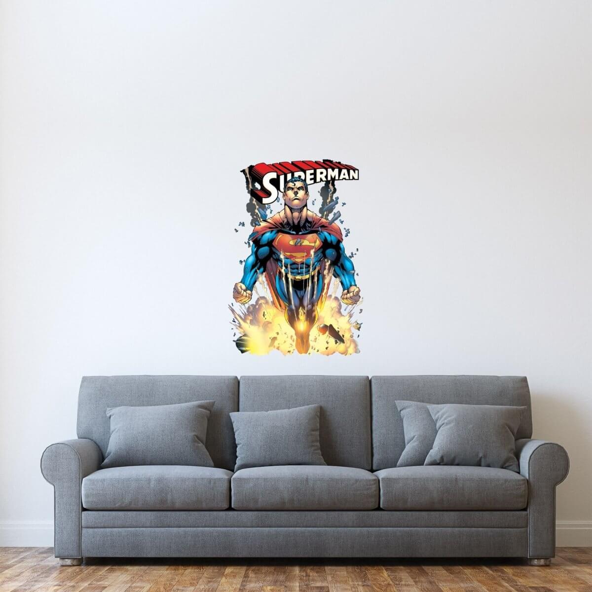 Kismet Decals Superman #224 Comic Cover Series Licensed Wall Sticker - Easy DIY Home & Room Decor Wall Art - Kismet Decals