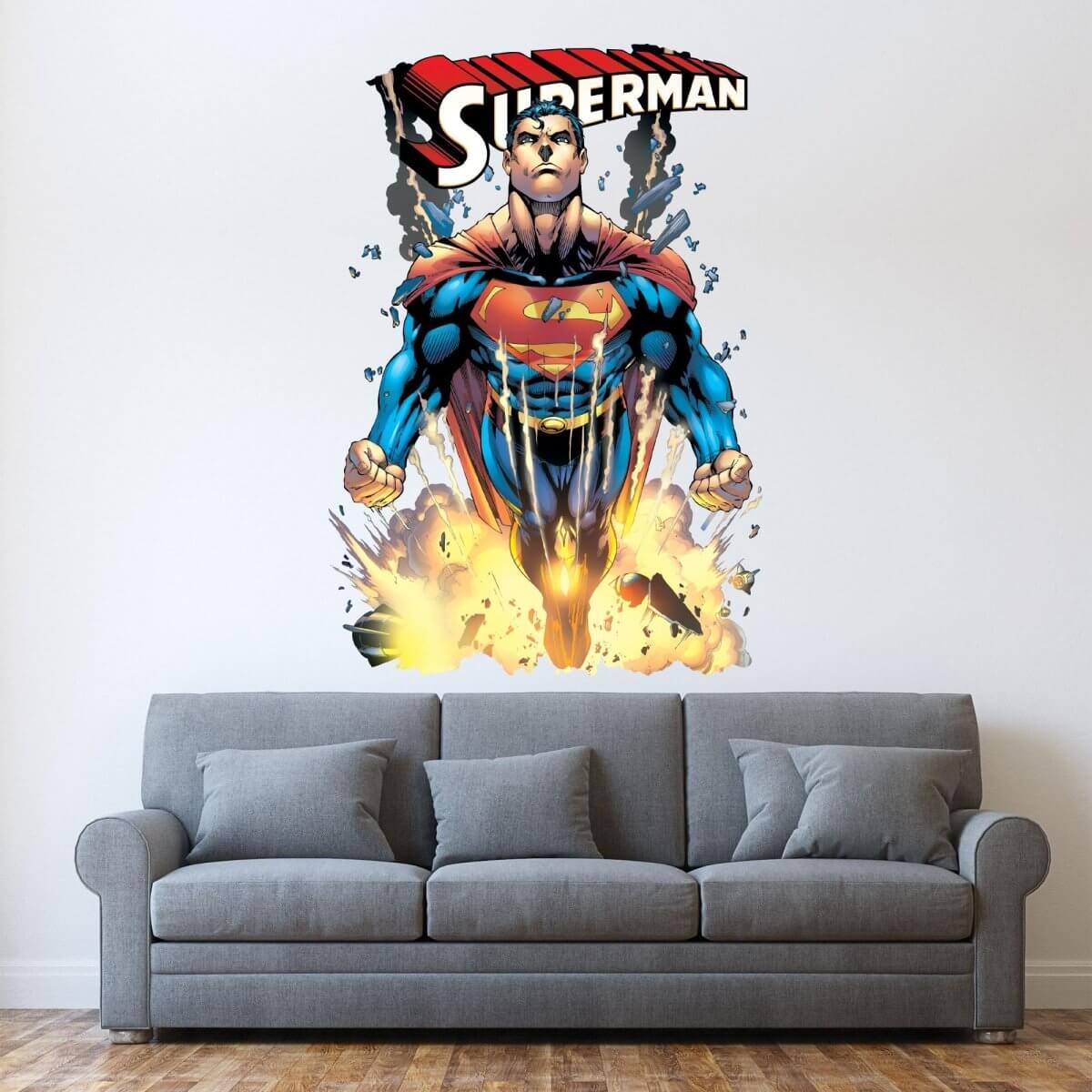 Kismet Decals Superman #224 Comic Cover Series Licensed Wall Sticker - Easy DIY Home & Room Decor Wall Art - Kismet Decals