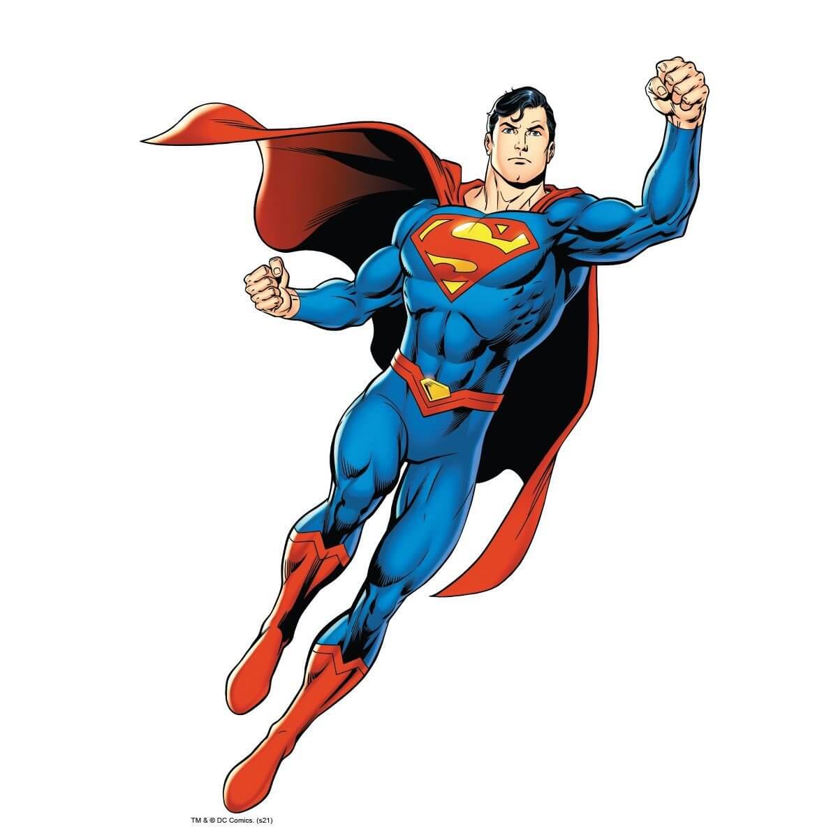 Kismet Decals Superman Air Attack Licensed Wall Sticker - Easy DIY Justice League Home & Room Decor Wall Art - Kismet Decals