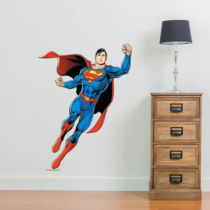 Kismet Decals Superman Air Attack Licensed Wall Sticker - Easy DIY Justice League Home & Room Decor Wall Art - Kismet Decals