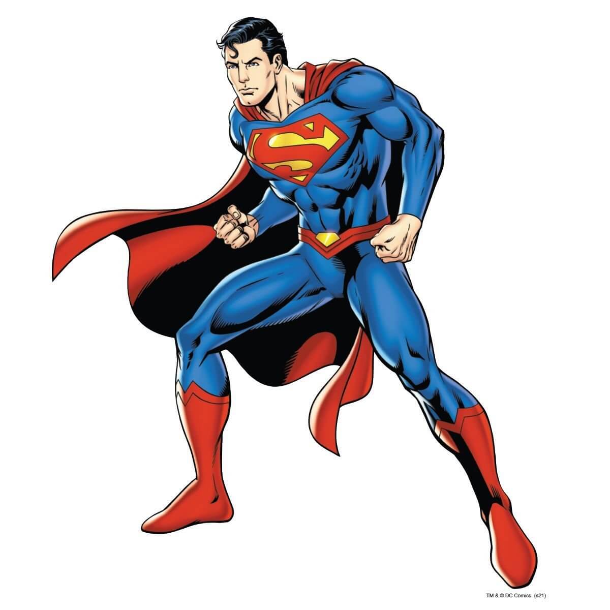 Kismet Decals Superman Combat Ready Licensed Wall Sticker - Easy DIY Justice League Home & Room Decor Wall Art - Kismet Decals