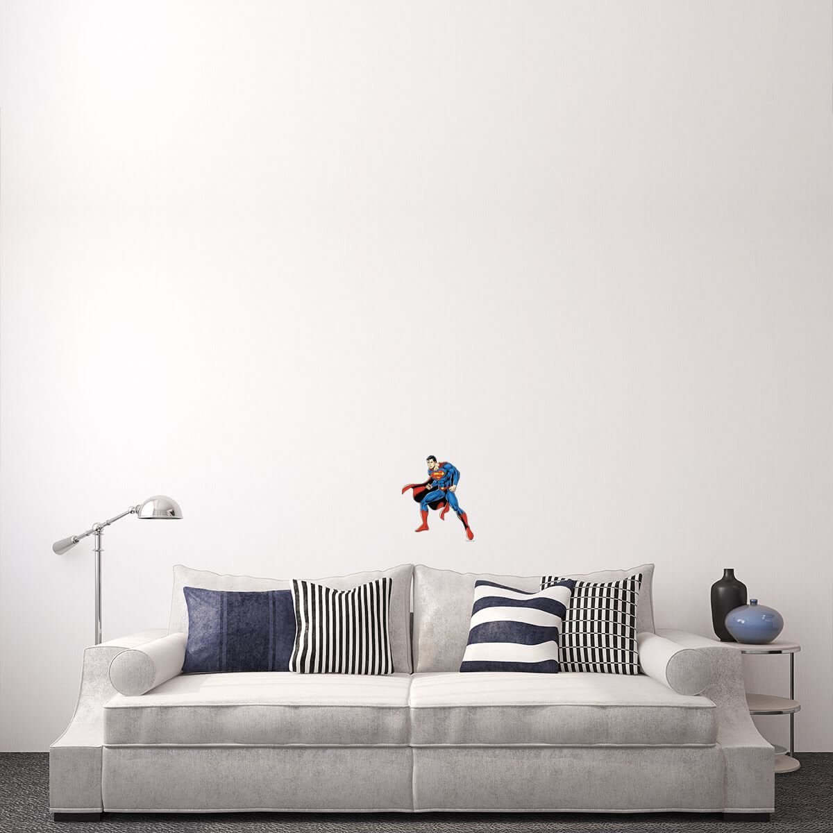 Kismet Decals Superman Combat Ready Licensed Wall Sticker - Easy DIY Justice League Home & Room Decor Wall Art - Kismet Decals
