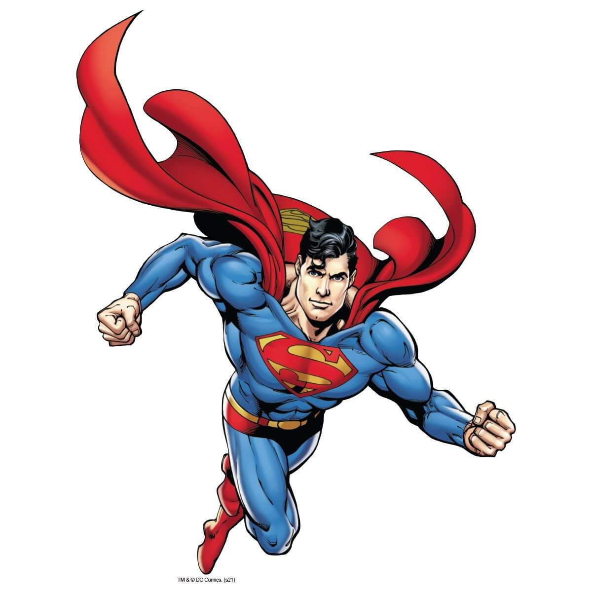 Kismet Decals Superman Flight Attack 2 Licensed Wall Sticker - Easy DIY Superman Core Home & Room Decor Wall Art - Kismet Decals