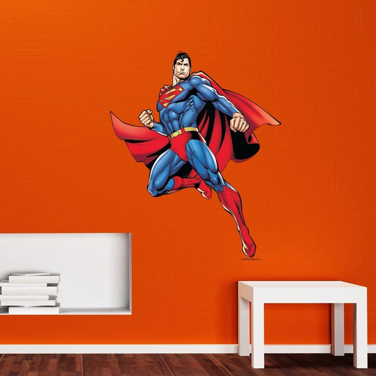 Kismet Decals Superman Flight Battle Stance 1 Licensed Wall Sticker - Easy DIY Superman Core Home & Room Decor Wall Art - Kismet Decals