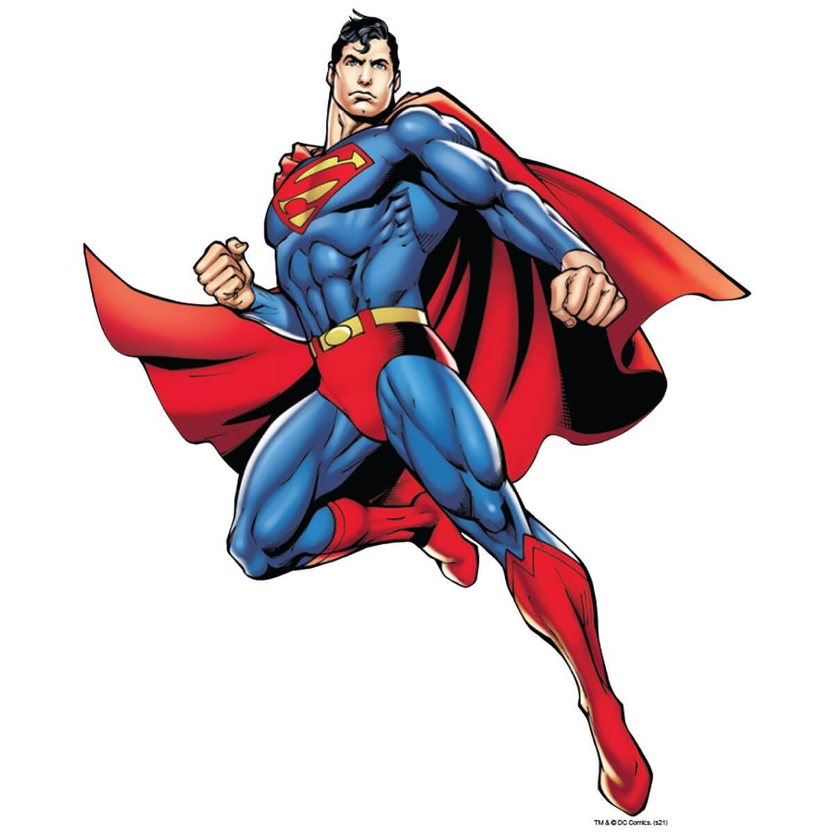 Kismet Decals Superman Flight Battle Stance 1 Licensed Wall Sticker - Easy DIY Superman Core Home & Room Decor Wall Art - Kismet Decals