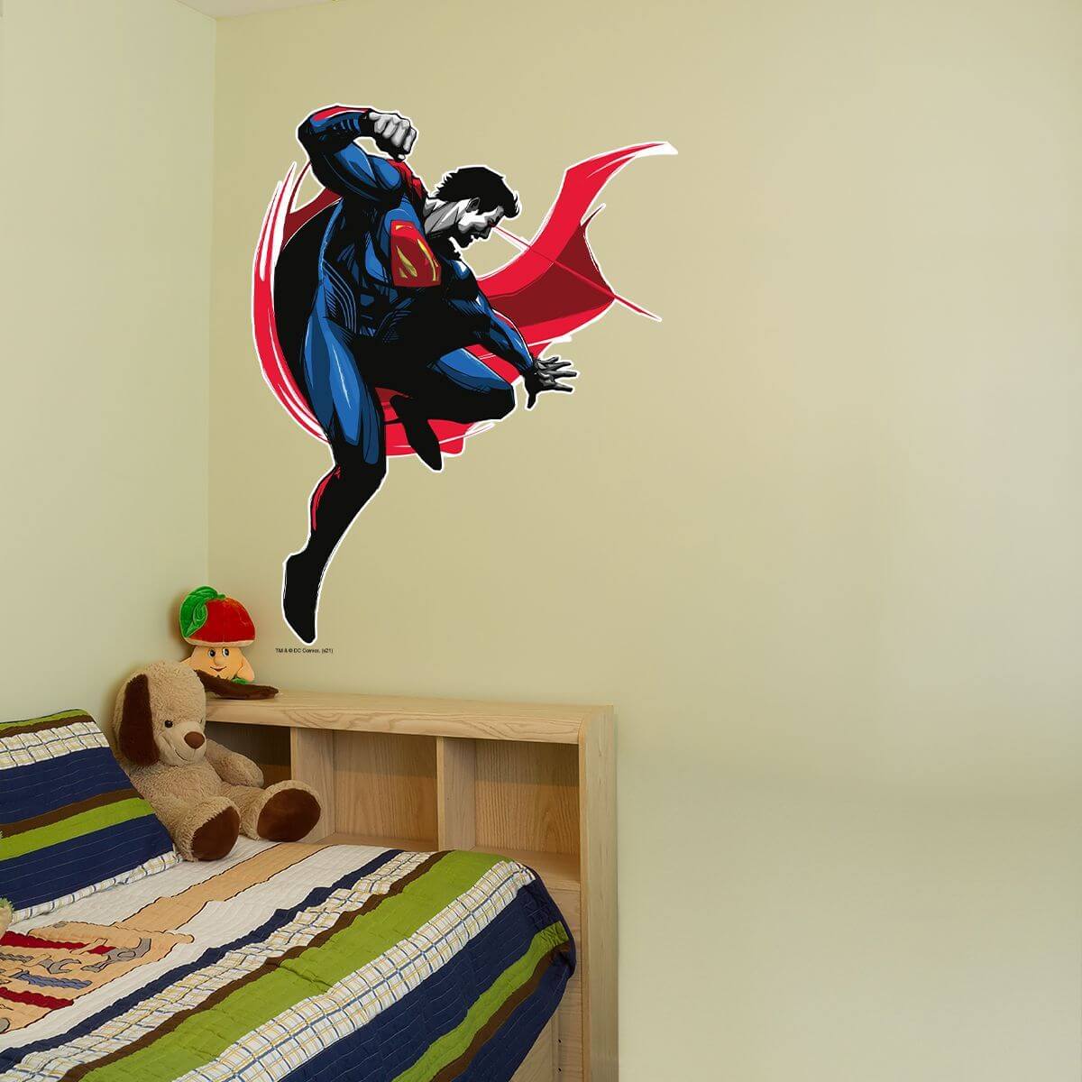 Kismet Decals Superman Heat Vision Attack Licensed Wall Sticker - Easy DIY Justice League Home & Room Decor Wall Art - Kismet Decals