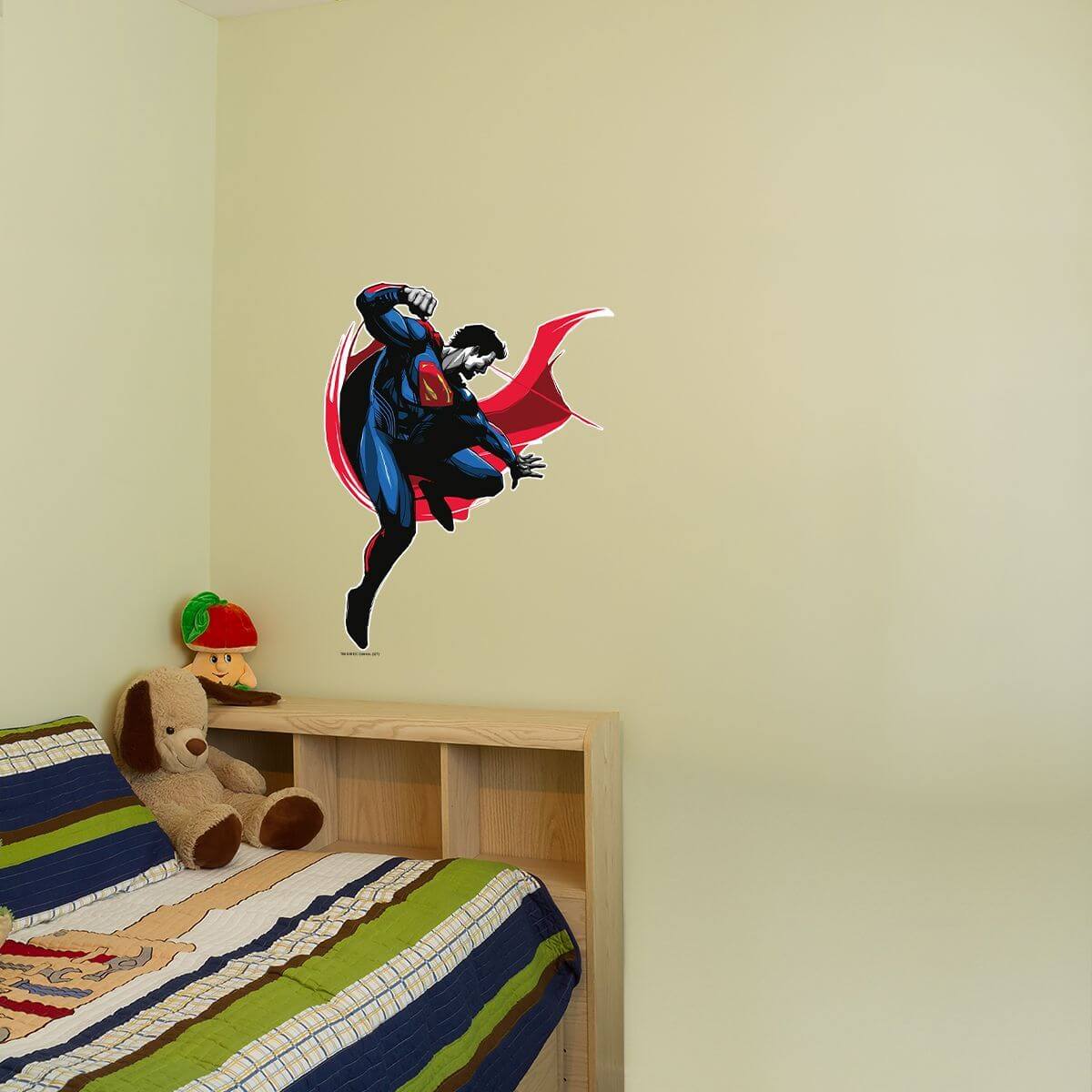 Kismet Decals Superman Heat Vision Attack Licensed Wall Sticker - Easy DIY Justice League Home & Room Decor Wall Art - Kismet Decals