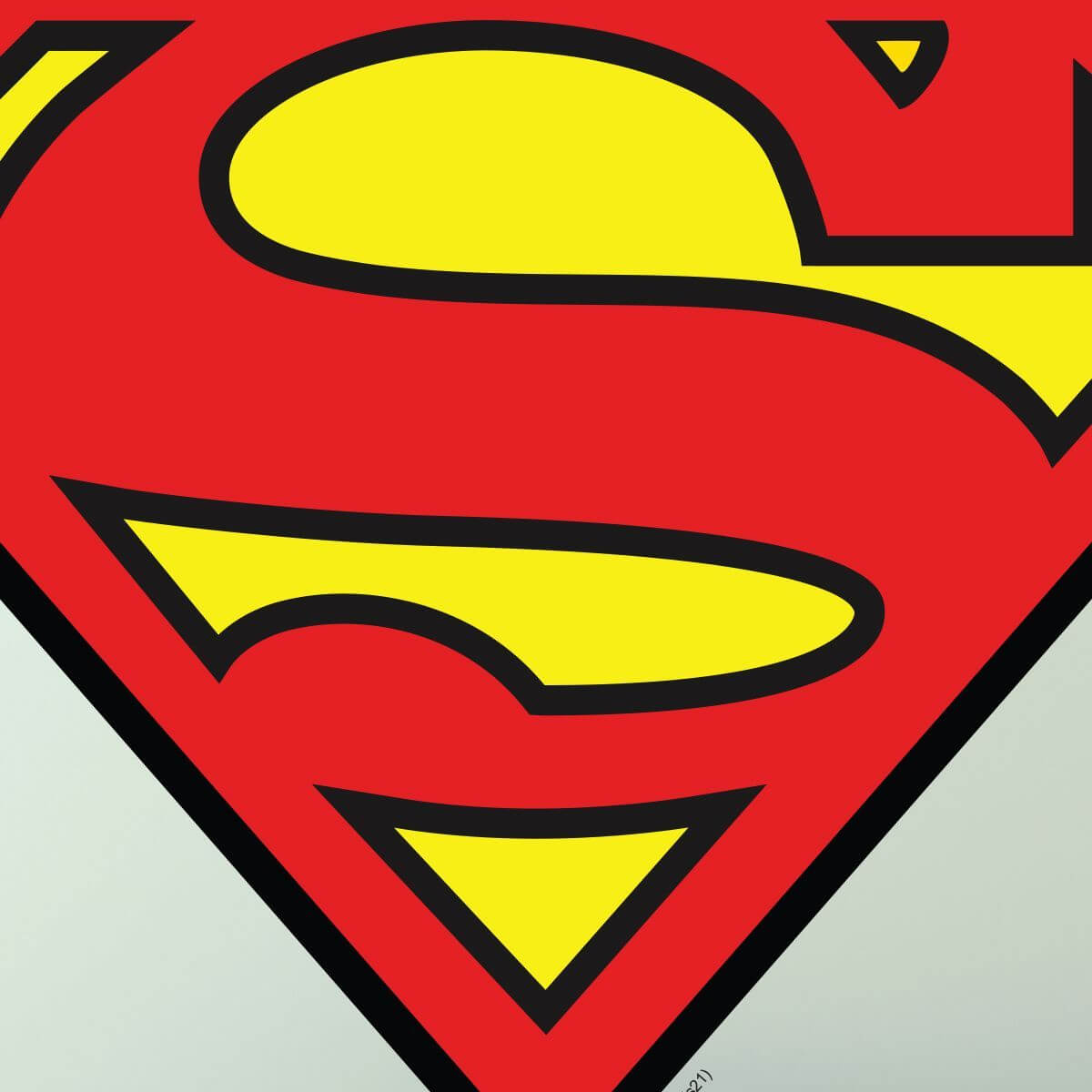 Kismet Decals Superman Logo Licensed Wall Sticker - Easy DIY Justice League Home & Room Decor Wall Art - Kismet Decals