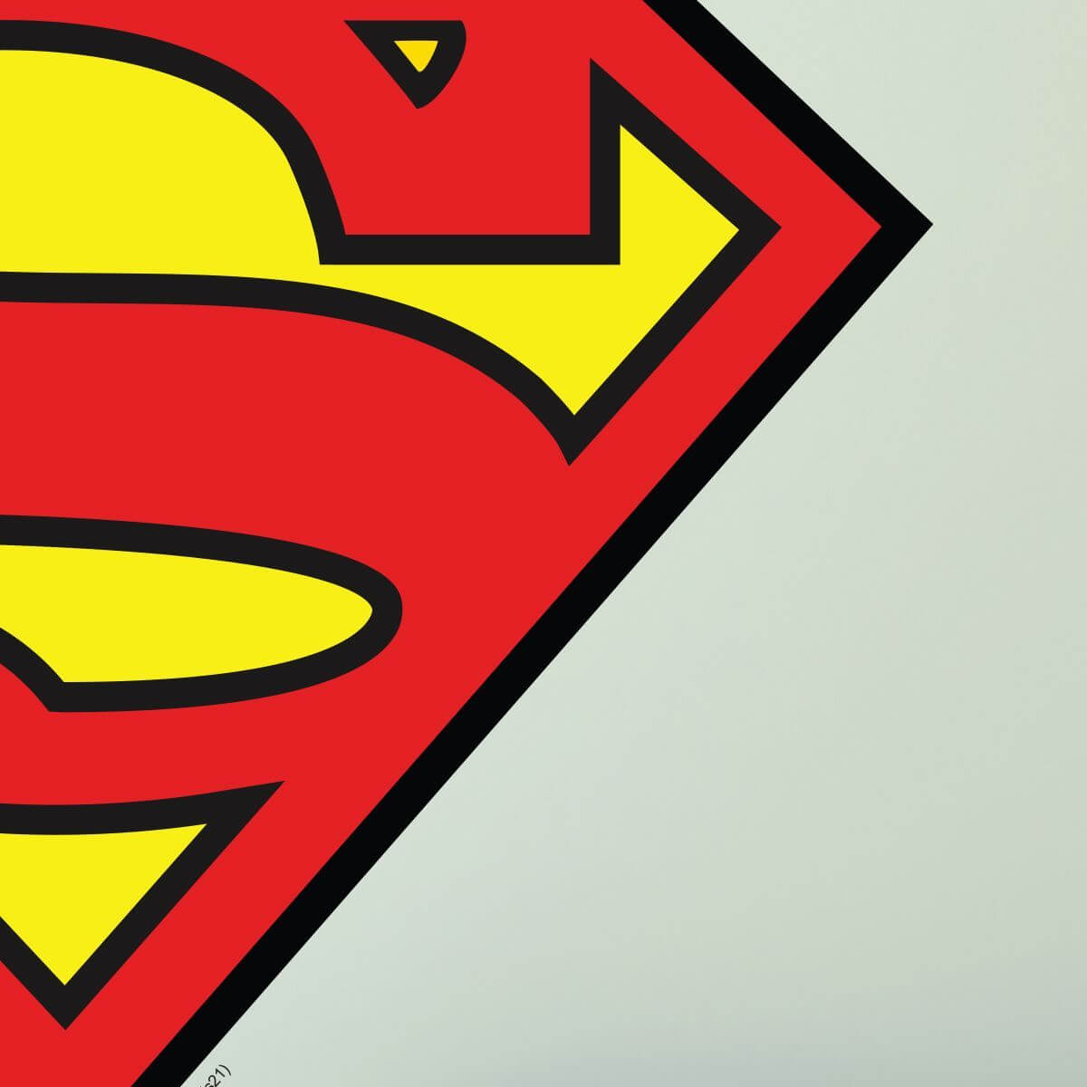 Kismet Decals Superman Logo Licensed Wall Sticker - Easy DIY Justice League Home & Room Decor Wall Art - Kismet Decals