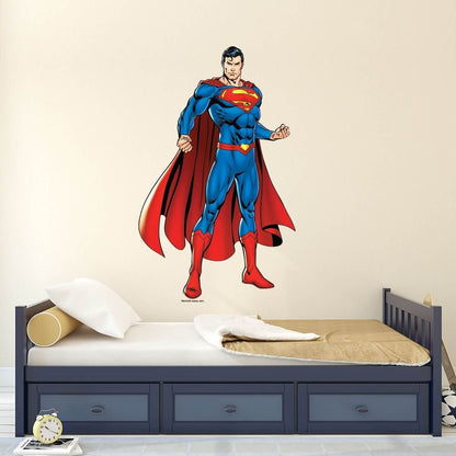 Kismet Decals Superman the Protector Licensed Wall Sticker - Easy DIY Justice League Home & Room Decor Wall Art - Kismet Decals