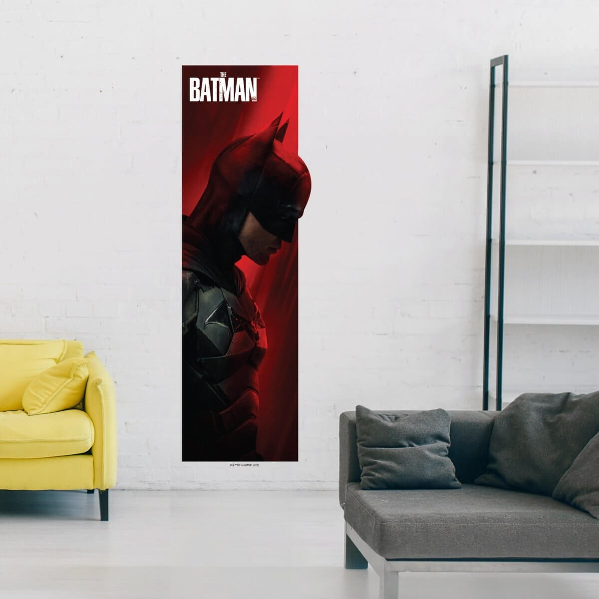 Kismet Decals The Batman 2022 Revenge Licensed Wall Sticker - Easy DIY Home & Kids Room Decor Wall Decal Art - Kismet Decals