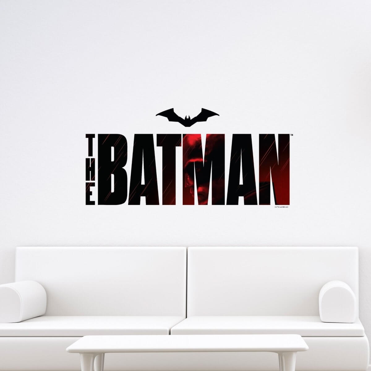 Kismet Decals The Batman 2022 Title Logo Licensed Wall Sticker - Easy DIY Home & Kids Room Decor Wall Decal Art - Kismet Decals