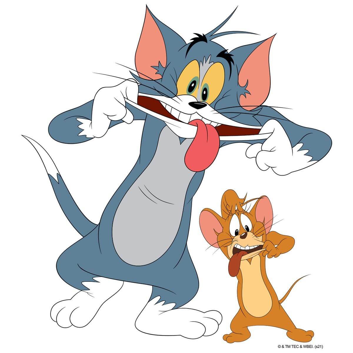 Kismet Decals Tom & Jerry: Duo of Fun Licensed Wall Sticker - Easy DIY Home & Room Decor Cartoon Wall Art - Kismet Decals