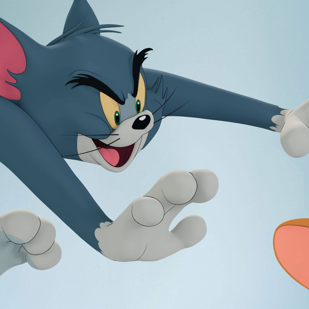 Kismet Decals Tom & Jerry: Friendly Chase Down Licensed Wall Sticker - Easy DIY Home & Room Decor Cartoon Wall Art - Kismet Decals