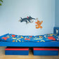 Kismet Decals Tom & Jerry: Friendly Chase Down Licensed Wall Sticker - Easy DIY Home & Room Decor Cartoon Wall Art - Kismet Decals