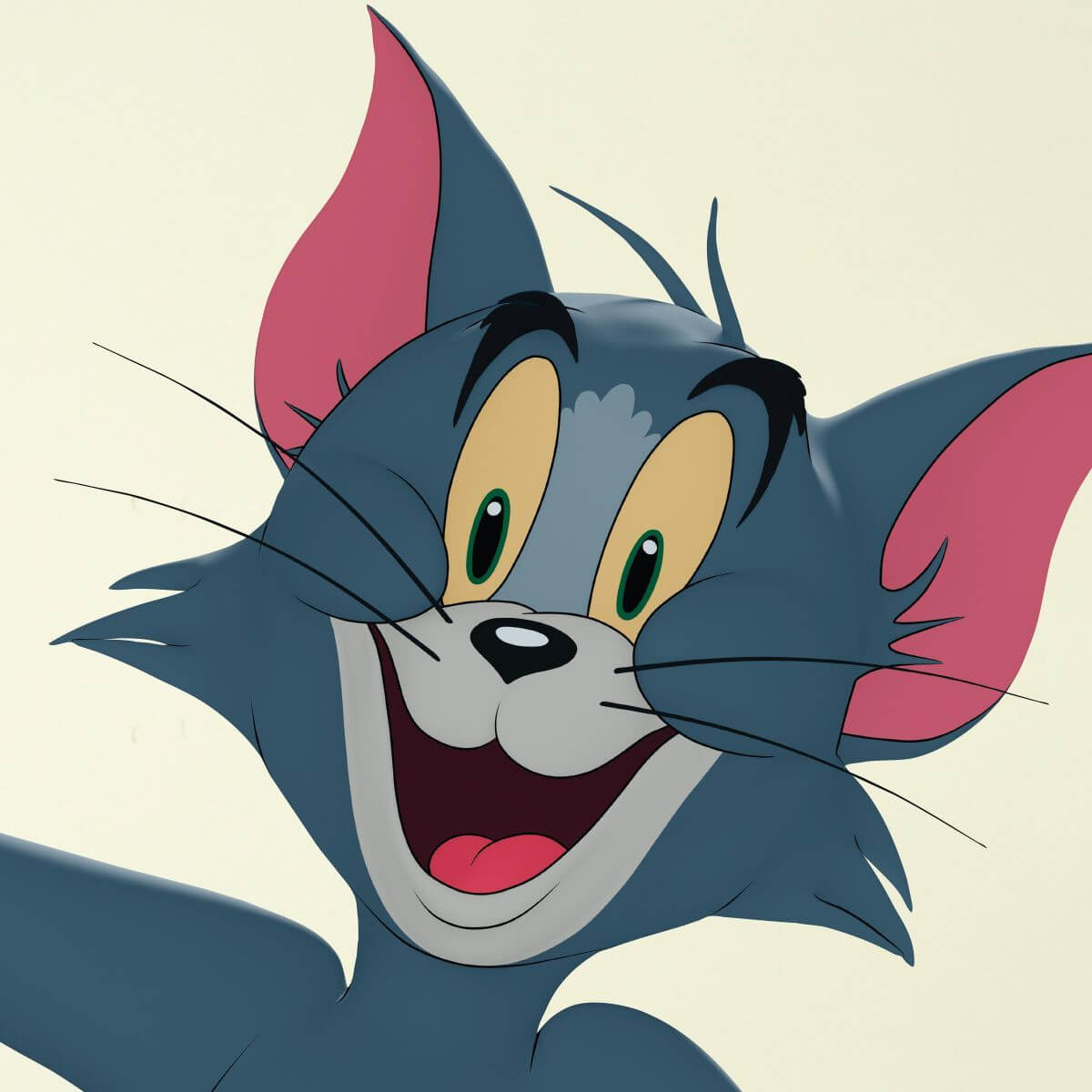 Kismet Decals Tom & Jerry: Happy Tom Welcomes You Licensed Wall Sticker - Easy DIY Home & Room Decor Cartoon Wall Art - Kismet Decals