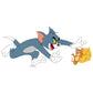 Kismet Decals Tom & Jerry: Racy Tom & Calm Jerry Licensed Wall Sticker - Easy DIY Home & Room Decor Cartoon Wall Art - Kismet Decals