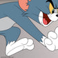 Kismet Decals Tom & Jerry: Racy Tom & Calm Jerry Licensed Wall Sticker - Easy DIY Home & Room Decor Cartoon Wall Art - Kismet Decals