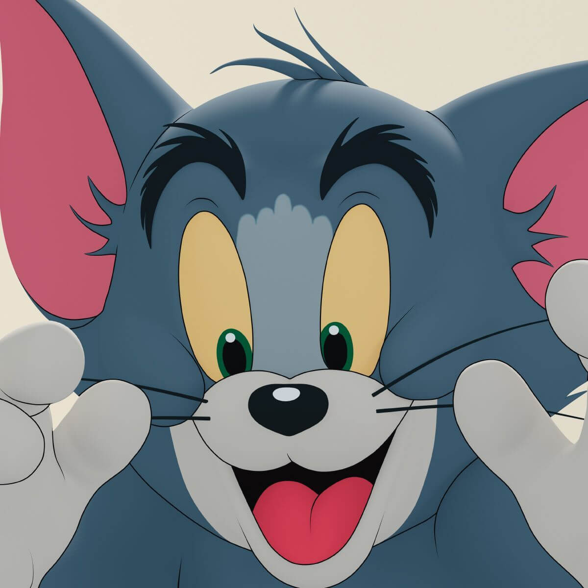Kismet Decals Tom & Jerry: Sneaky Tom Licensed Wall Sticker - Easy DIY Home & Room Decor Cartoon Wall Art - Kismet Decals