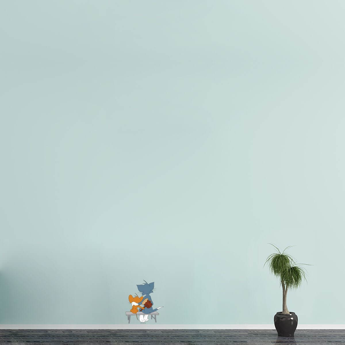 Kismet Decals Tom & Jerry: Tom & Jerry Frenemies Licensed Wall Sticker - Easy DIY Home & Room Decor Cartoon Wall Art - Kismet Decals
