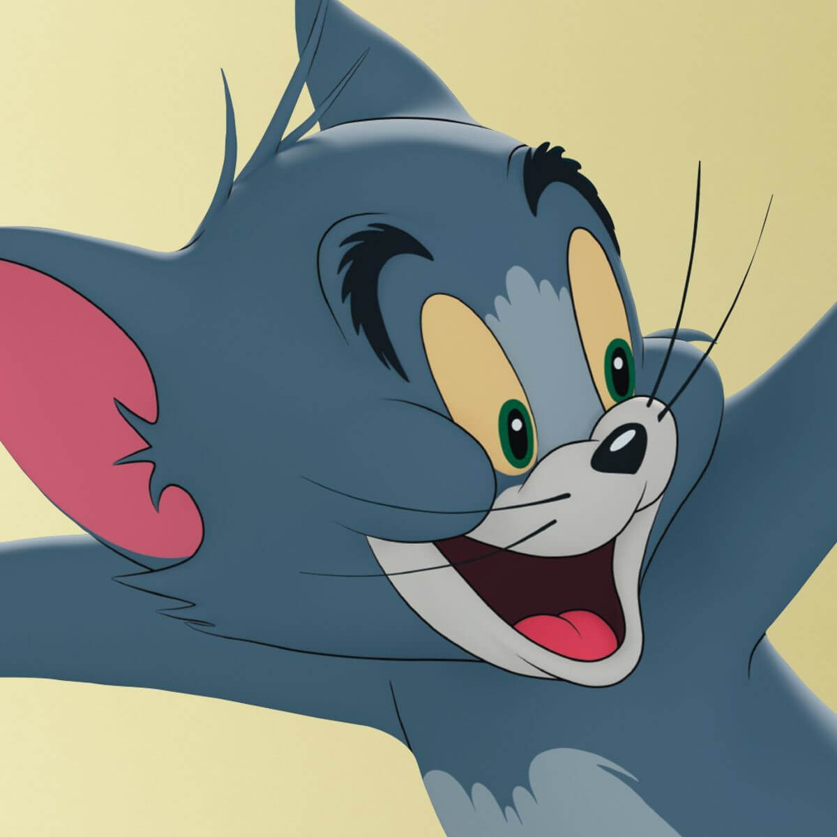 Kismet Decals Tom & Jerry: Tom on His Skateboard Licensed Wall Sticker - Easy DIY Home & Room Decor Cartoon Wall Art - Kismet Decals