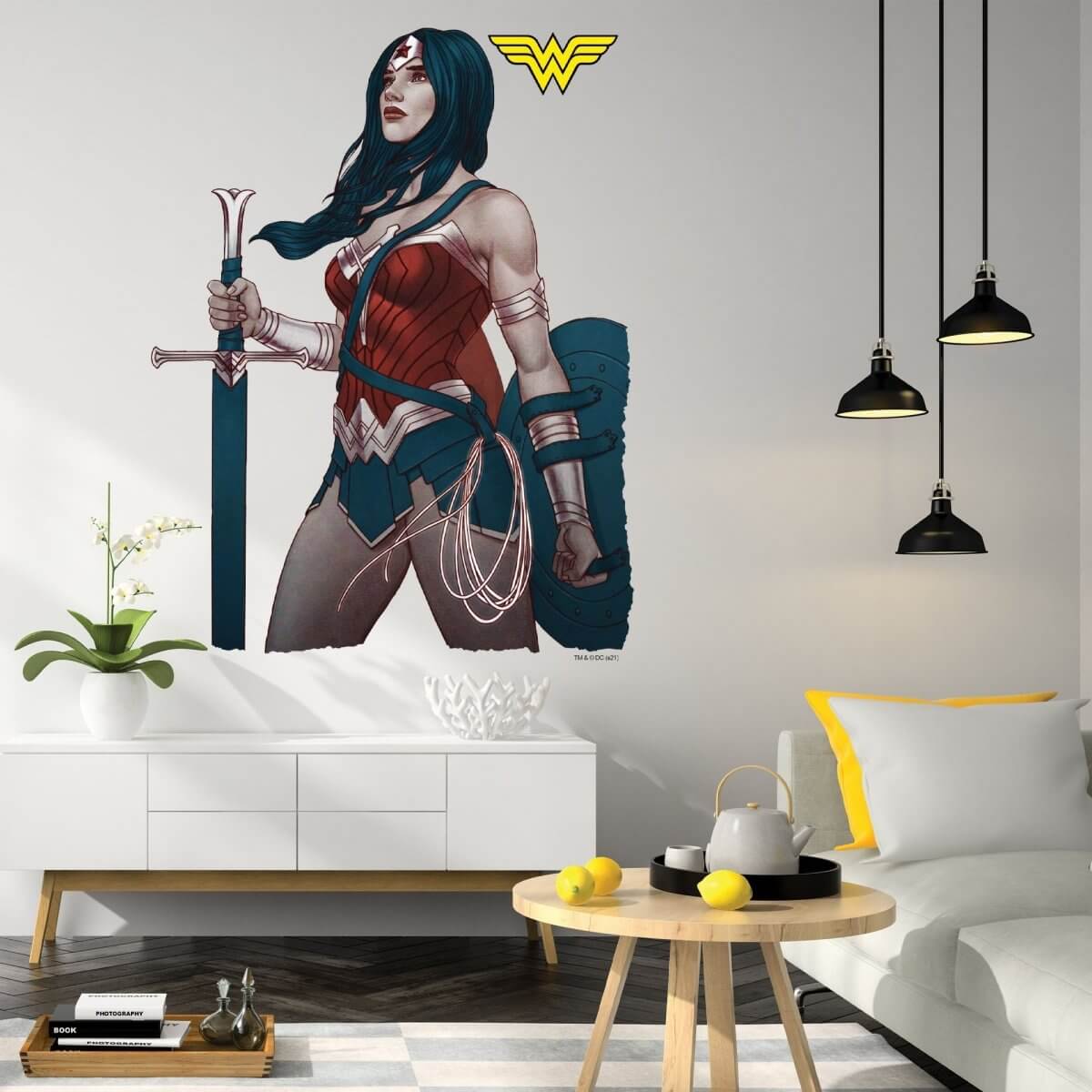 Kismet Decals Wonder Woman #30 Var. Comic Cover Series Officially Licensed Wall Sticker - Easy DIY DC Comics Home, Kids or Adult Bedroom, Office, Living Room Decor Wall Art - Kismet Decals