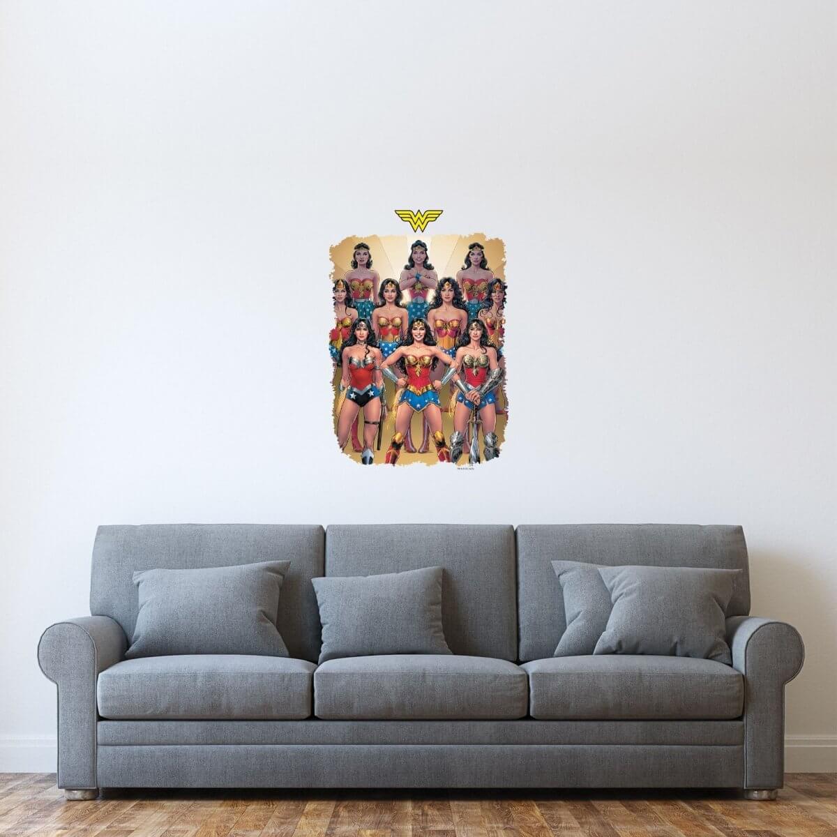 Kismet Decals Wonder Woman #750 Var. Comic Cover Series Officially Licensed Wall Sticker - Easy DIY DC Comics Home, Kids or Adult Bedroom, Office, Living Room Decor Wall Art - Kismet Decals