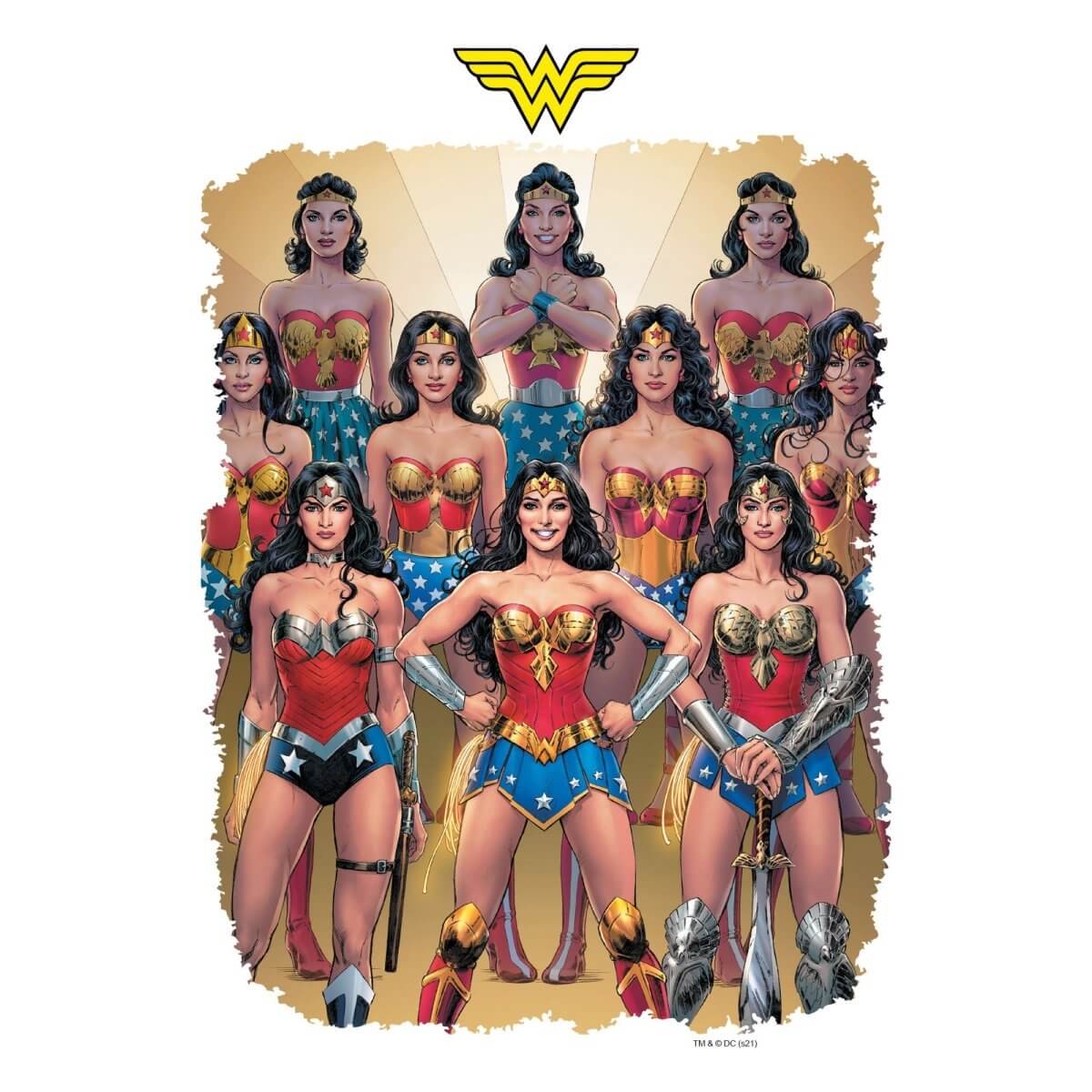 Kismet Decals Wonder Woman #750 Var. Comic Cover Series Officially Licensed Wall Sticker - Easy DIY DC Comics Home, Kids or Adult Bedroom, Office, Living Room Decor Wall Art - Kismet Decals