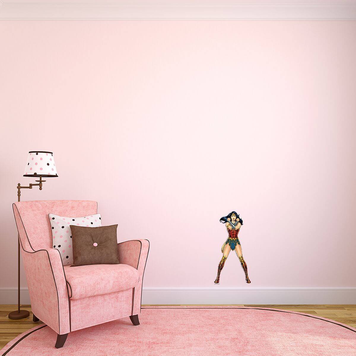 Kismet Decals Wonder Woman Defense Licensed Wall Sticker - Easy DIY Justice League Home & Room Decor Wall Art - Kismet Decals