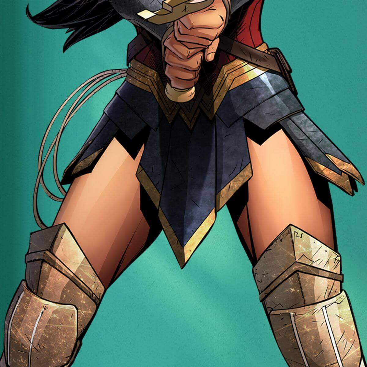 Kismet Decals Wonder Woman Fearless Licensed Wall Sticker - Easy DIY Justice League Home & Room Decor Wall Art - Kismet Decals
