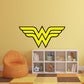 Kismet Decals Wonder Woman Logo Licensed Wall Sticker - Easy DIY Justice League Home & Room Decor Wall Art - Kismet Decals