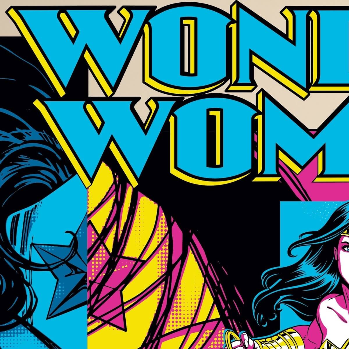 Kismet Decals Wonder Woman Portrait + Battle ready Officially Licensed Wall Sticker - Easy DIY DC Comics Home, Kids or Adult Bedroom, Office, Living Room Decor Wall Art - Kismet Decals