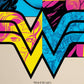 Kismet Decals Wonder Woman Portrait + Battle ready Officially Licensed Wall Sticker - Easy DIY DC Comics Home, Kids or Adult Bedroom, Office, Living Room Decor Wall Art - Kismet Decals